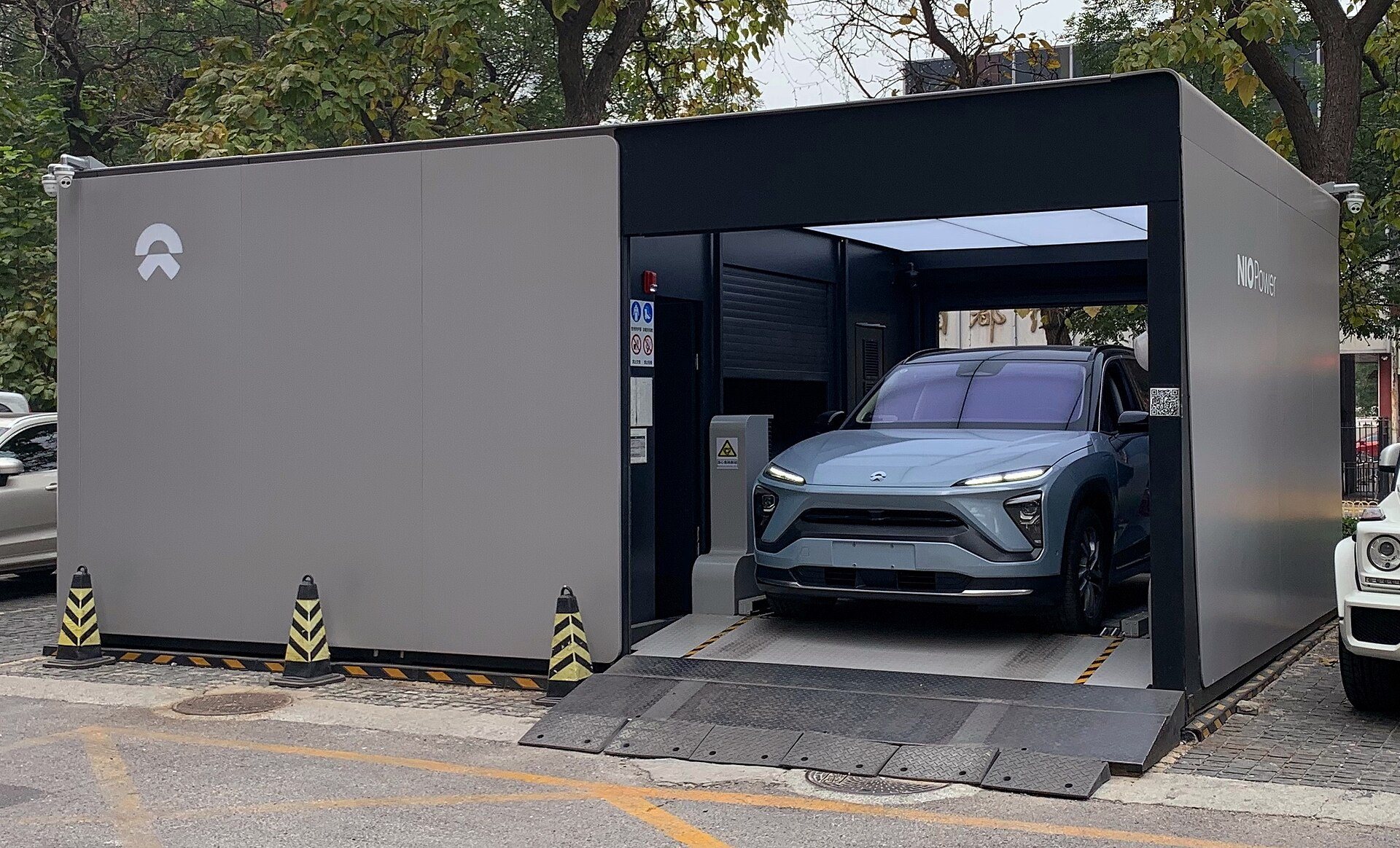 Estación de intercambio de baterías NIO Power Swap en Pekín